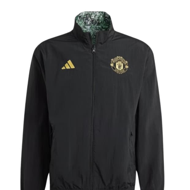 아디다스 맨체스터 유나이티드 맨유 스톤 로즈 앤섬 자켓 블랙 멀티 컬러