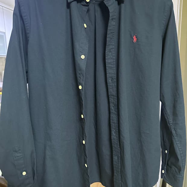 폴로 네이비 옥스포드셔츠 M