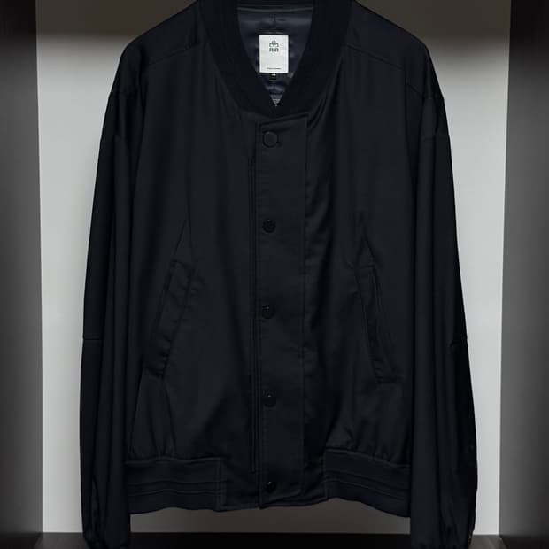 폴리테루 울 바시티 봄버 다크네이비