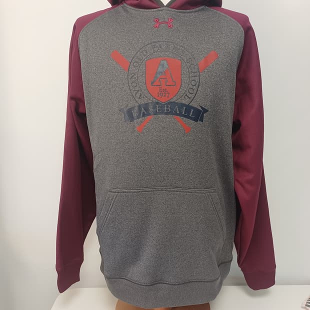 [희귀] 언더아머 스톰(Storm) 에이번 올드 팜스 야구팀 기모 후드티