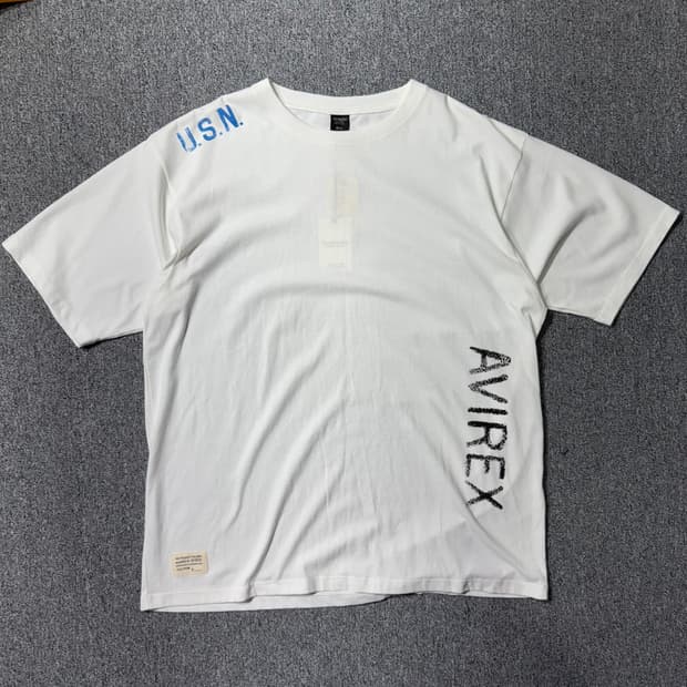 아비렉스 티셔츠 화이트 ( XXL/OLD-7566 )