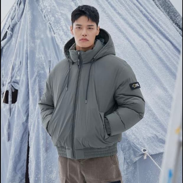 내셔널지오그래픽 숏패딩 L