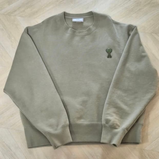 정품 아미 맨투맨 올리브그린 xl