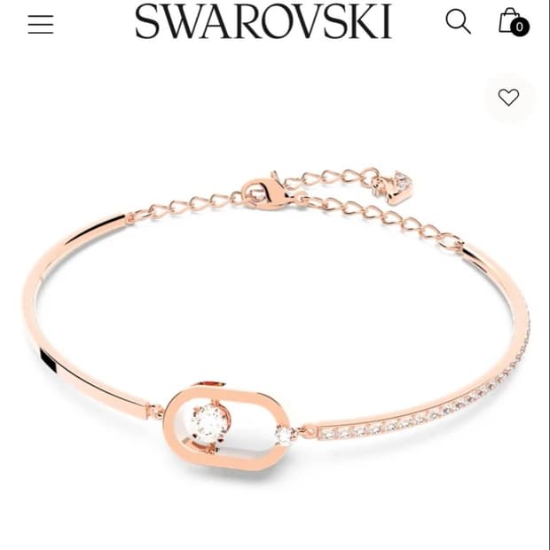 스와로브스키 로즈골드 팔찌