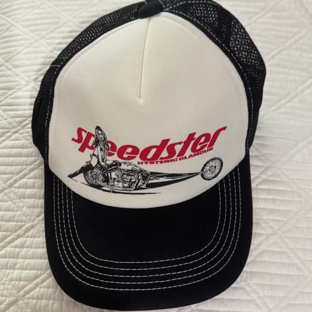 히스테릭글래머 스피드스터 메쉬 캡 블랙
