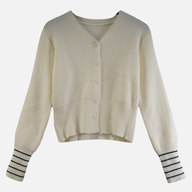 여FREE 가디건 크림 M6303
