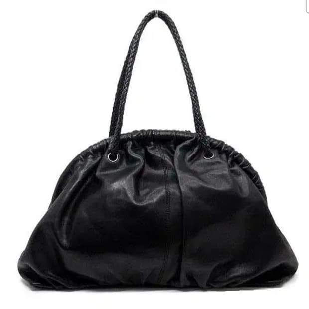 유르겐 렐 가마구치 고트스킨 숄더백 꼼데 요지 스타일