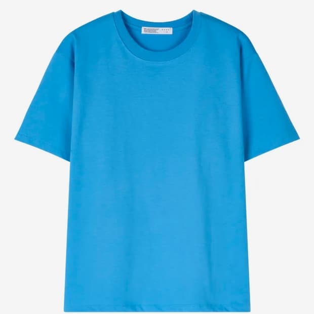 [새상품]노운 반팔 soft round t-shirts (blue)