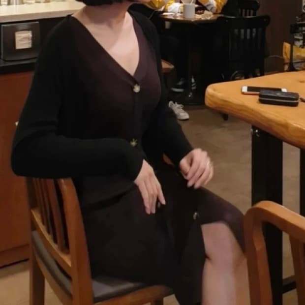 h&m골지롱원피스