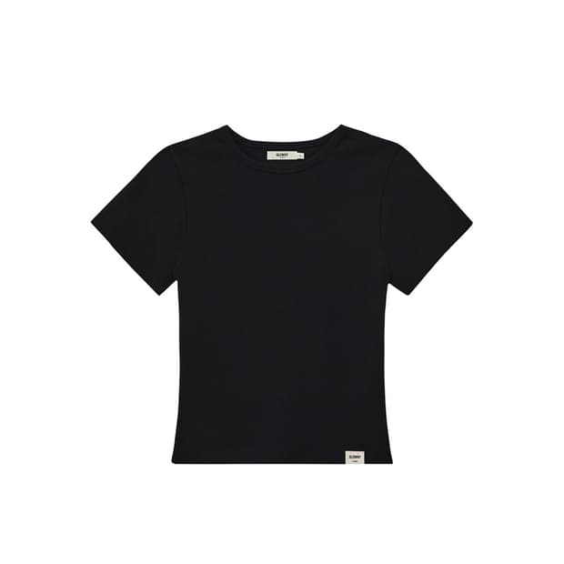 글로니(Glowny) G BABY TEE 지 베이비 티 블랙 s