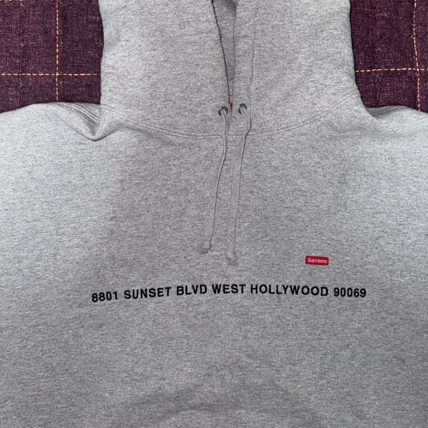 슈프림 로스앤젤레스 기모 후드티
