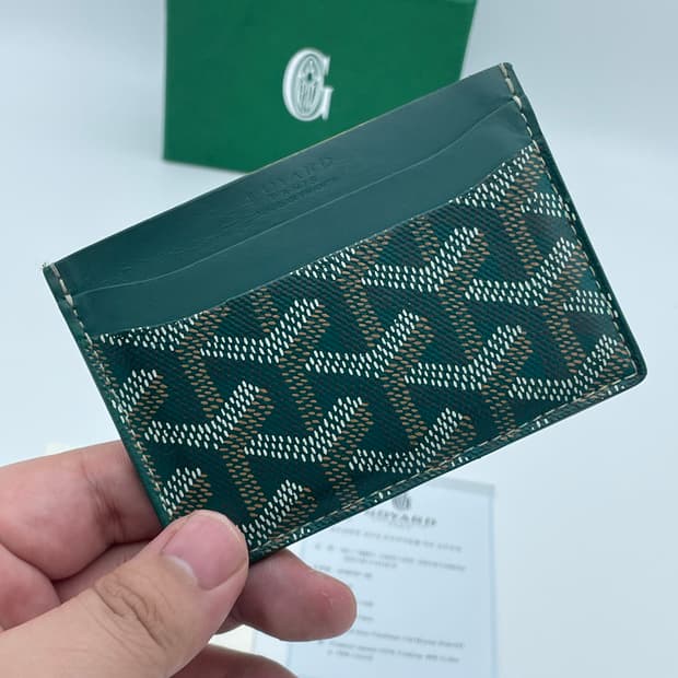 [ 풀구성 / 새상품급 ] 고야드 생쉴피스 카드홀더 카드지갑 그린 