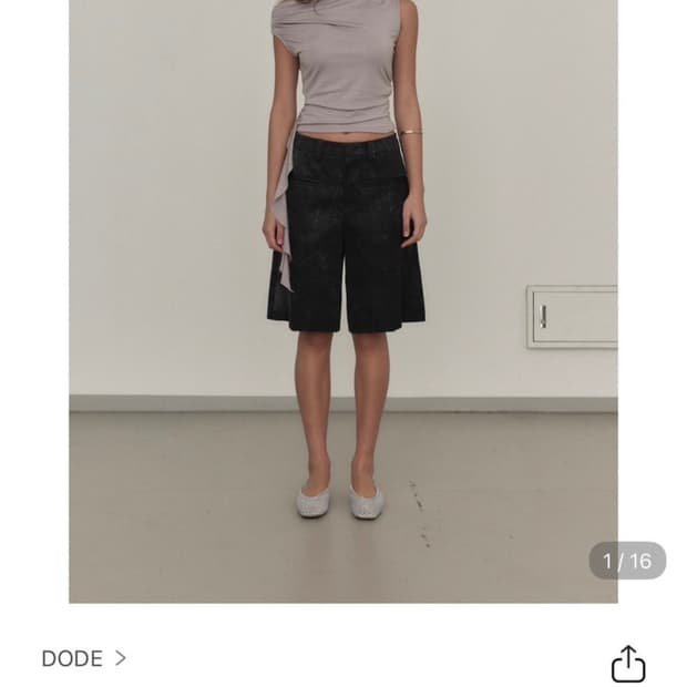 DODE sienna draping top