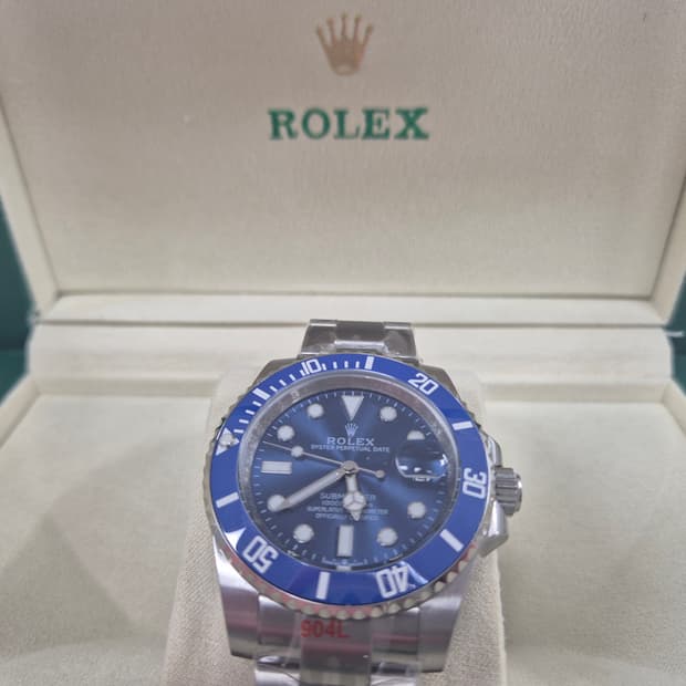 롤렉스 서브마리너 오토매틱 청판블루 손목시계