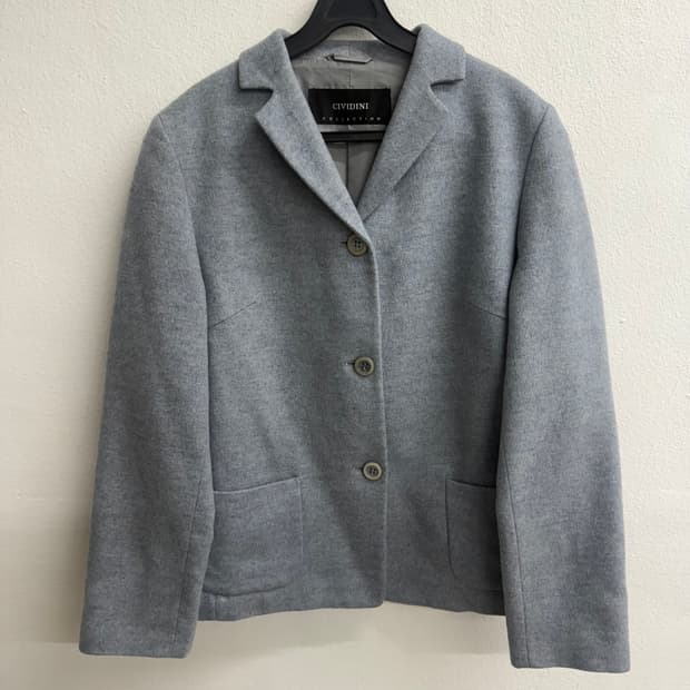 치비디니(CIVIDINI) 여성 캐시미어100 민트블루 자켓 (40)