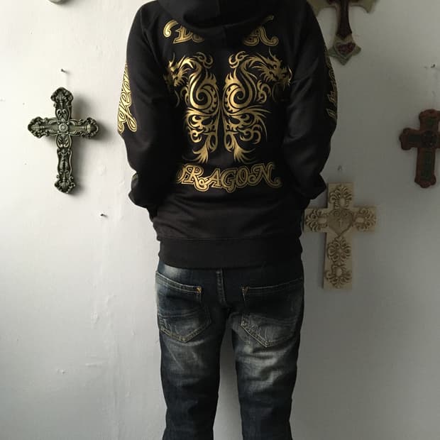 Printing point hood zip up