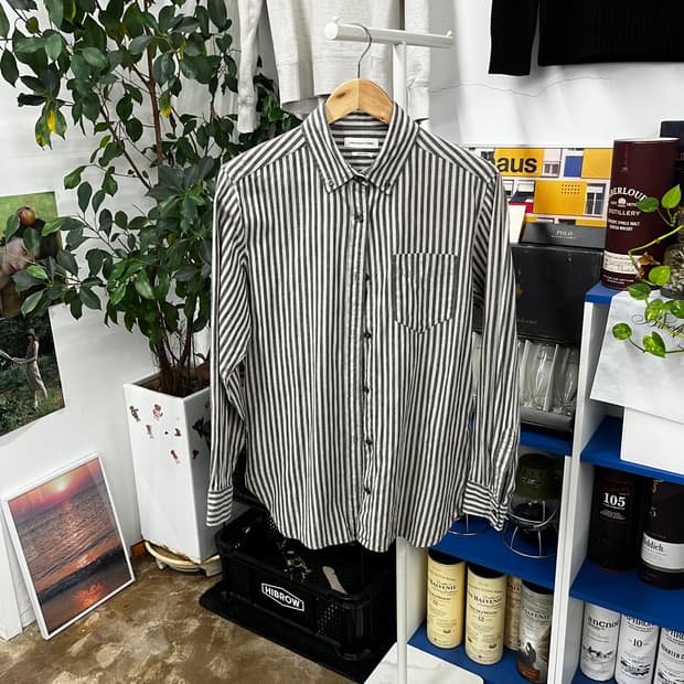 이자벨마랑 인디아코튼 스트라이프 셔츠 36