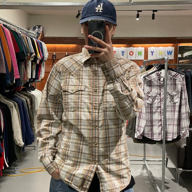 랭글러 웨스턴 셔츠  