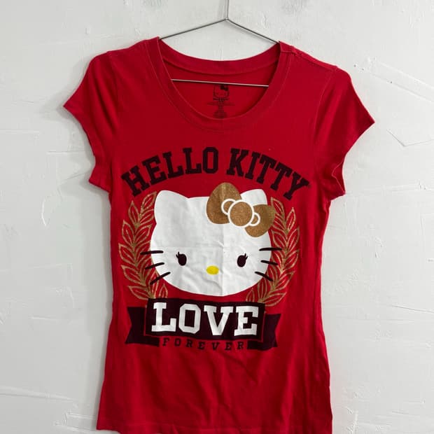 hello kitty slim printing t-shirt