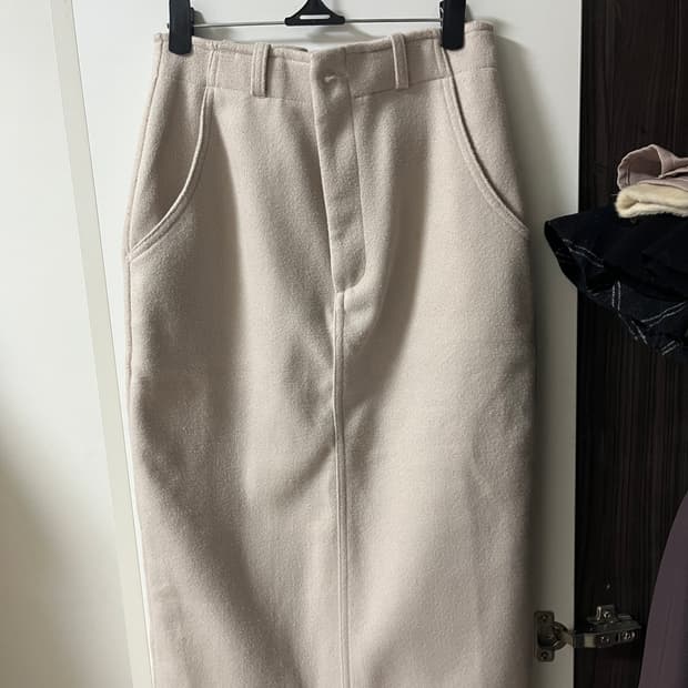 일본빈티지 GRL 핑크아이보리 롱스커트