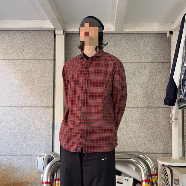 데님 앤 서플라이 체크 패턴 셔츠