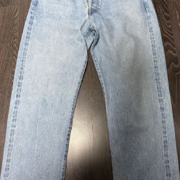 아프레세 워시드 와이드 데님 34