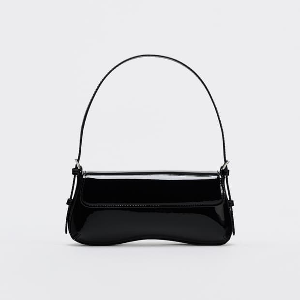 자라 에나멜 플랩 숄더백 미니백