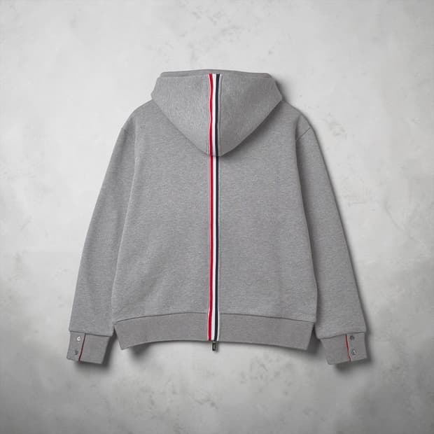 .2/ 톰브라운 백삼선 그레이 후드티