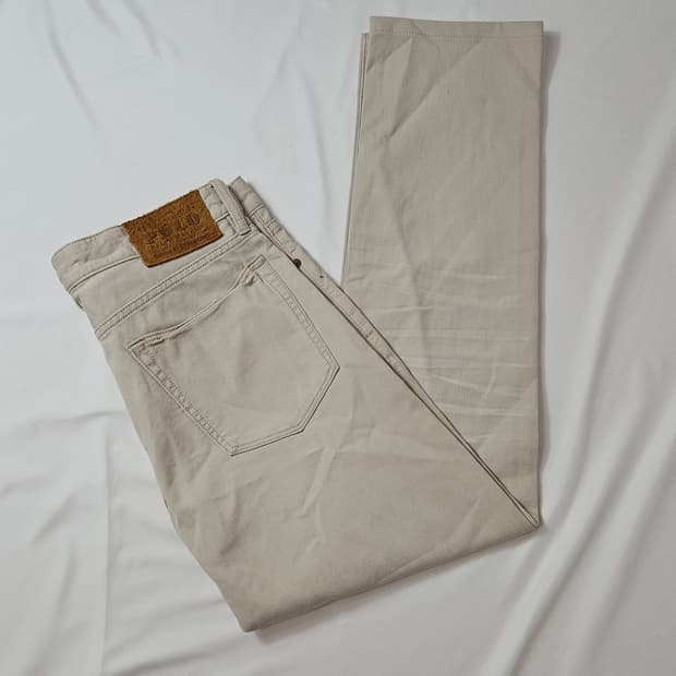 폴로 랄프로렌 가죽패치 RL 코듀로이 코튼팬츠 워크 슬랙스 바지 34