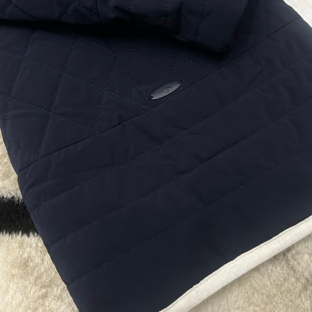 [M]캘러웨이 골프 심플 롱 퀄팅 자켓/네이비