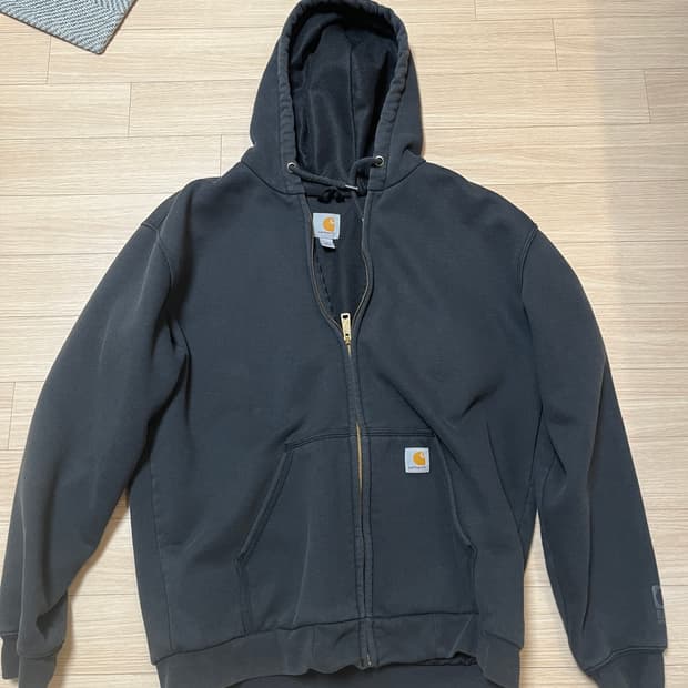 칼하트 블랙 후드 집업
