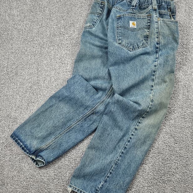 칼하트 밴딩 커스텀 데님 워크 팬츠 ( 38X30 추정 ) / 10055