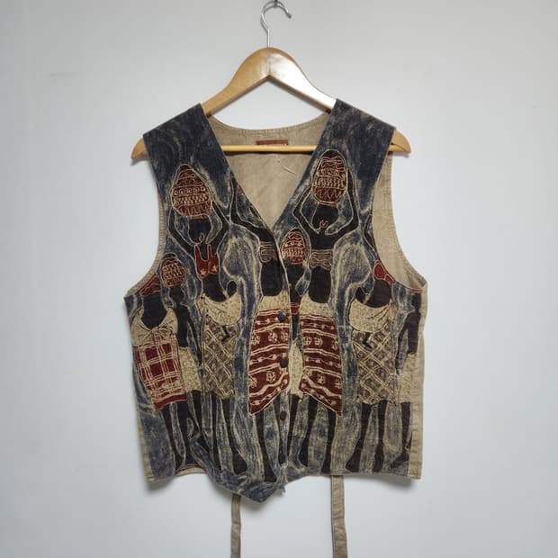 일본빈티지JPN 아프리칸 베스트 Free - J31