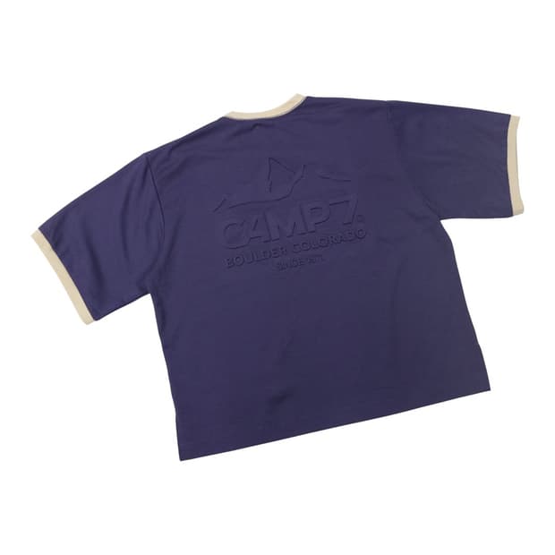 camp7 입체 레터링 링거티셔츠