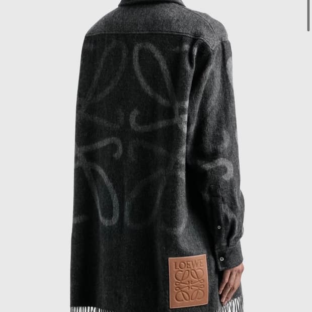 로에베 아나그램 블랭킷 셔츠 자켓