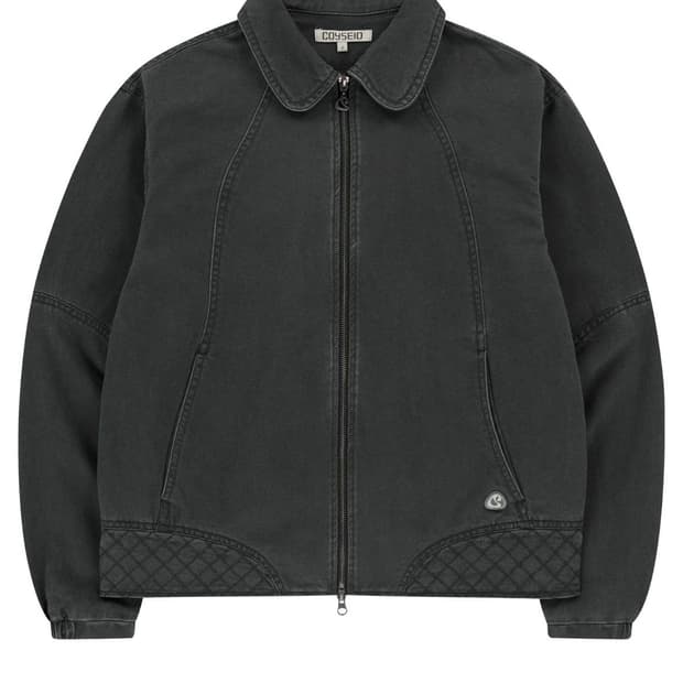 코이세이오 round collar stitch jacket 블루그레이 2