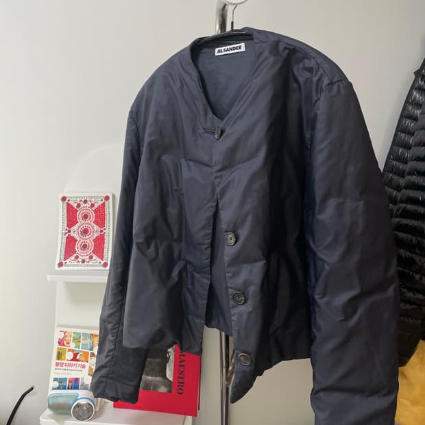 질샌더 JINSANDER 네이비 패딩