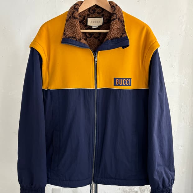 Gucci 구찌 투톤 테크니컬 져지 자켓