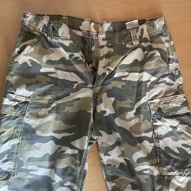 칼하트 카모 카고 반바지
