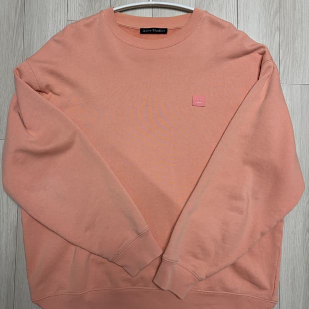 아크네 스튜디오 오버사이즈 맨투맨 핑크 S