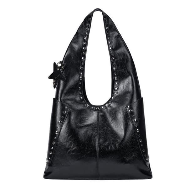 에코데이 레트로 스터드 숄더백 보부상백