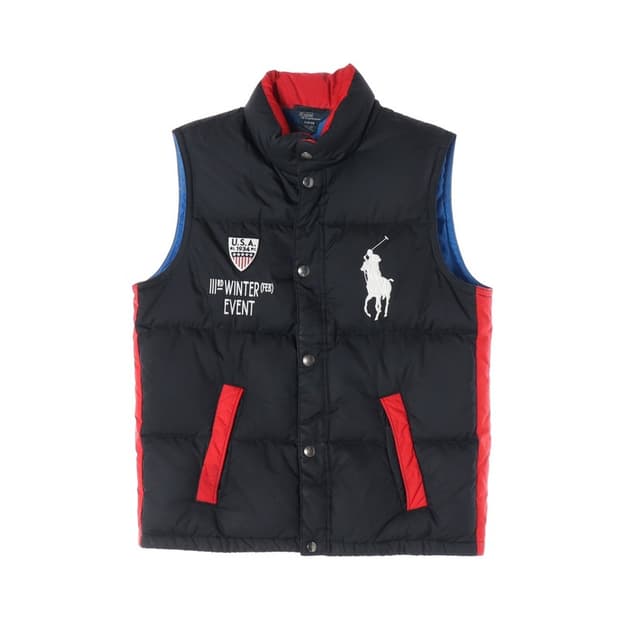 폴로 랄프 로렌 패딩 조끼 XL(18-20)