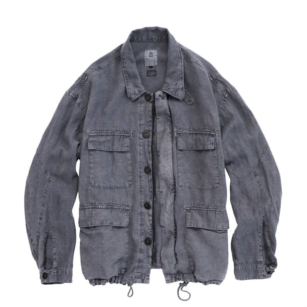 [2]폴리테루 린넨 필드 자켓 페이디드 블루