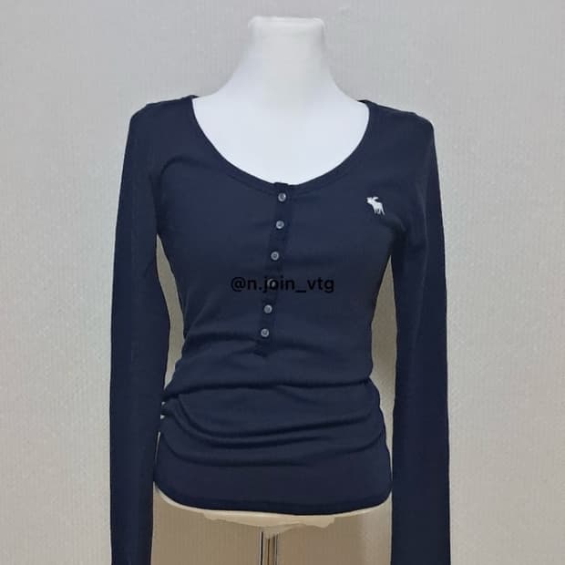 아베크롬비 헨리넥 네이비 롱슬리브 공지