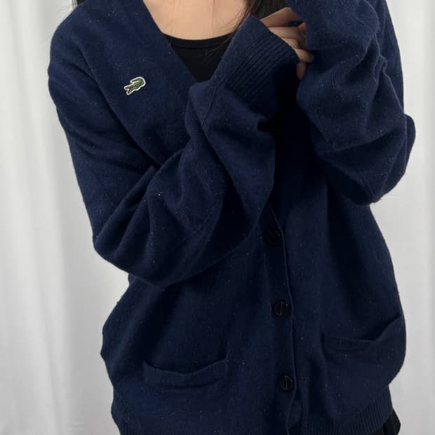 라코스테 네이비 가디건