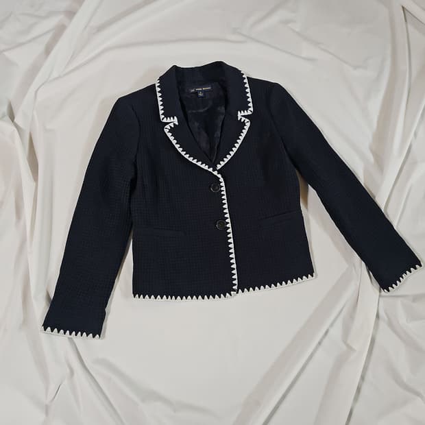 [6] 브룩스 브라더스 여성 빈티지 코튼 크롭 자켓