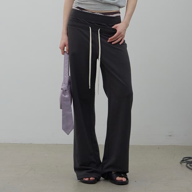 LCDCTM DOUBLE WAIST JERSEY PANTS