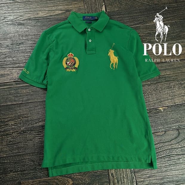 [폴로 랄프로렌] 빅포니 자수 카라티 그린 M20230