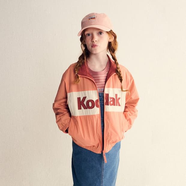 [[키즈 150,A급,24년] 코닥(KODAK) 컬러블럭 우븐 자켓k53