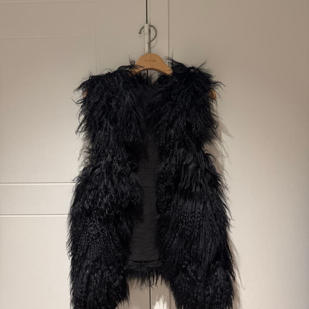 빈티지 양털 베스트